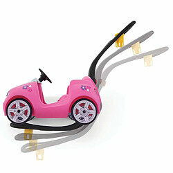 Step2 Wisper Ride Voiture Enfant Porteur Auto en ROSE | Véhicule Jouet avec barre de poussée pour Enfants dès 1.5 ans