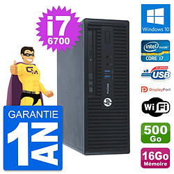 PC HP ProDesk 400 G3 SFF Intel i7-6700 RAM 16Go Disque 500Go Windows 10 Wifi · Occasion 