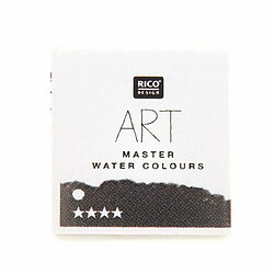 Rico Peinture Aquarelle - Noir profond - 1/2 godet