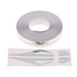 Broches Stripe Tape Vinyl Decal Autocollants De Voiture Steamline Dual Line Silver