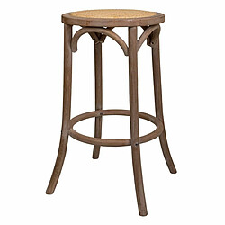 Tabouret Alexandra House Living Marron Rotin Bois d'hévéa 38 x 75 x 38 cm 