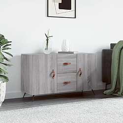 vidaXL Buffet sonoma gris 100x36x60 cm bois d'ingénierie