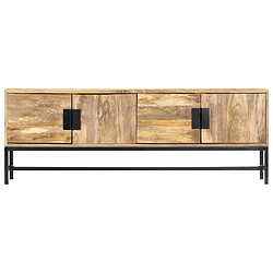 Maison Chic Meuble TV scandinave - Banc TV pour salon 140x30x50 cm Bois massif de manguier -MN73603