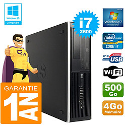 PC HP Compaq 8300 SFF Core I7-2600 Ram 4Go Disque 500 Go Graveur DVD Wifi W7 · Occasion 