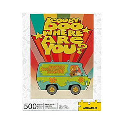 AQUARIUS Scooby Doo Puzzle (Puzzle de 500 piAces) - Marchandises et objets de collection Scooby Doo sous licence officielle - Sans Ablouissement - Ajustement prAcis - 14 x 19 pouces 