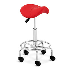 Helloshop26 Tabouret chaise siège selle de cheval 150 kg max rouge 14_0003764 