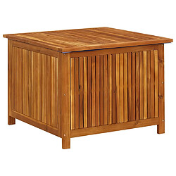 Helloshop26 Coffre boîte meuble de jardin rangement 75 x 75 x 58 cm bois d'acacia solide 02_0013046 