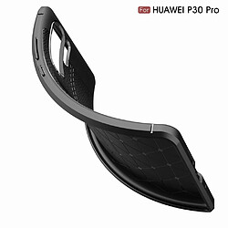 Coque en TPU litchi noir pour votre Huawei P30 Pro