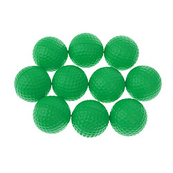 10 pièces PU Foam Sponge Golf Training Balles douces Golf Pratique Balles Vertes