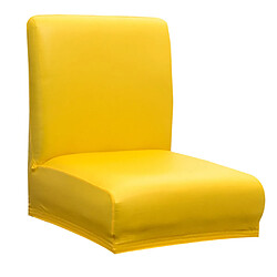 Avis Housse De Chaise Extensible Housse De Protection Tabouret à Dossier Court Bar Pub Jaune