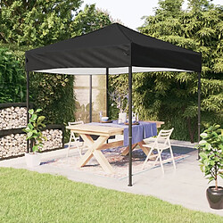 vidaXL Tente de réception pliable Noir 3x3 m