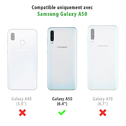 Coque Samsung Galaxy A50 anti-choc souple avec angles renforcés transparente Chat et Laine Evetane