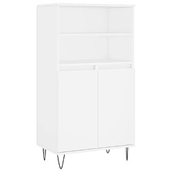 Maison Chic Buffet,Meuble de Rangement,commode pour salon,Cuisine Blanc 60x36x110 cm Bois d'ingénierie -MN44370