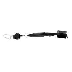 Avis Double Sides Golf Club Brush Groove Cleaner Avec Chaîne Rétractable Black