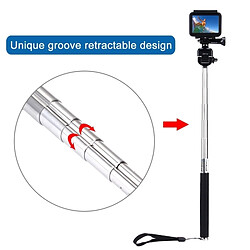 Acheter Wewoo Pour GoPro HERO6 / 5/5 Session / 4 Session / 4/3 + / 3/2/1, Xiaomi et autres caméras d'action, Longueur: 22.5-100cm monopode portatif extensible Monopod