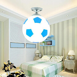 Universal 20cm Football Plafonnier Football LED Plafonnier Intérieur Bar Chambre Enfant Chambre Éclairage Garçon Éclairage Homepage Bleu