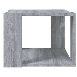 Acheter vidaXL Table basse Sonoma gris 40x40x30 cm Bois d'ingénierie