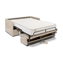 Acheter Inside 75 Canapé lit express COLOSSE 140 cm matelas 22 cm à mémoire de forme velours Côtelé beige