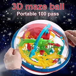 Universal Puzzle 3D jeu de labyrinthe de boules interactif avec 100 défis multicolores K43 