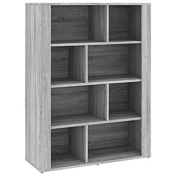 Maison Chic Buffet,Meuble de Rangement,commode pour salon,Cuisine Sonoma gris 80x30x106 cm Bois d'ingénierie -MN95343