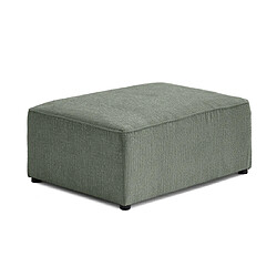 Bestmobilier Topaze - pouf - en tissu velours relief