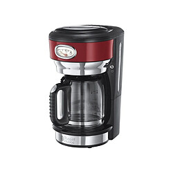 Cafetière filtre 10 tasses 1000w noir rouge - 2170056 - RUSSELL HOBBS 