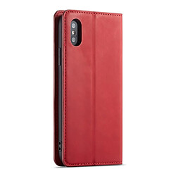 Avis Etui en PU rouge pour Apple iPhone XS Max 6.5 inch