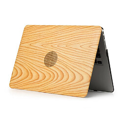 Acheter Etui en PU rigide revêtu de bois beige pour votre MacBook Pro 15/15.4