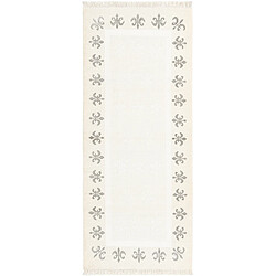 Vidal Tapis de couloir en laine 201x81 beige Darya 