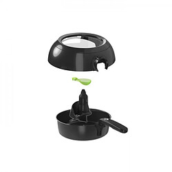 Friteuse Electrique SEB YY3825FB Actifry Genius sans huile, 9 menus, Cuve amovible 1,2 Kg, Recettes croustillantes et légeres - Noir