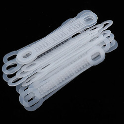 30Pcs Antidérapant Silicone Vêtements Cintre Poignées Vêtements Cintre Bandes Noir S Poignées de suspension antidérapantes