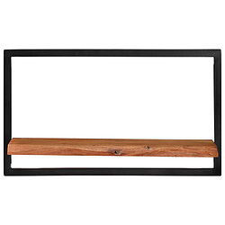 vidaXL Étagères murales 2 pcs 60x25x35 cm Bois d'acacia et acier