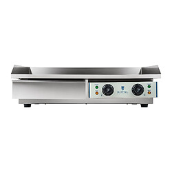 Avis Helloshop26 Plancha électrique lisse - 75cm - 2 x 2.2kW acier inox professionnel 3614039