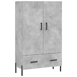 Maison Chic Buffet,Meuble de Rangement,commode pour salon,Cuisine gris béton 69,5x31x115 cm bois d'ingénierie -MN17005