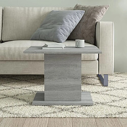 Avis vidaXL Table basse sonoma gris 55,5x55,5x40 cm bois d'ingénierie