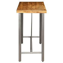 Avis vidaXL Table de bar Teck recyclé massif 120x58x106 cm