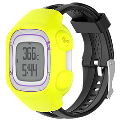 Wewoo Boîtier de montre Étui de protection en silicone Smart Watch pour Garmin Forerunner 10/15 Jaune 