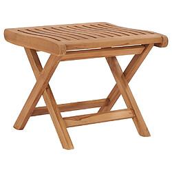 vidaXL Repose-pied pliable 46,5x49x41,5 cm Bois de teck solide