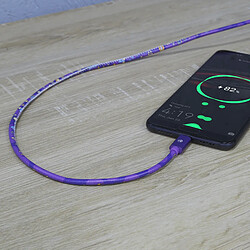 Câble Tellur Graffiti USB vers Type-C, 3A, 1m, violet