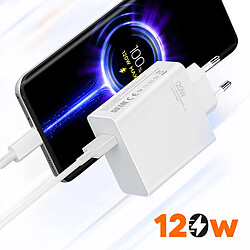 Avis Xiaomi Chargeur Secteur USB 120W Charge Rapide avec Câble USB-C 1m Blanc