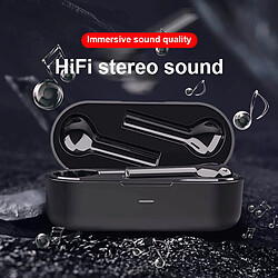 Acheter Universal Casque sans fil casque bluetooth casque musique hifi casque stéréo casque avec microphone(Le noir)