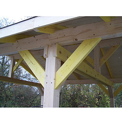 Carport double pente 22.85 m2 bois - ka 4563 bm - HABRITA