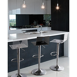 Beliani Tabouret de bar Set de 2 Noir BUSAN