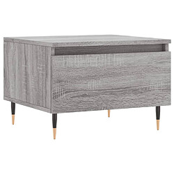 vidaXL Table basse sonoma gris 50x46x35 cm bois d'ingénierie