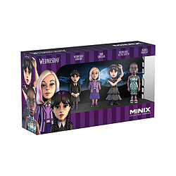 Mercredi - Pack 4 figurines Minix Mercredi 7 cm 