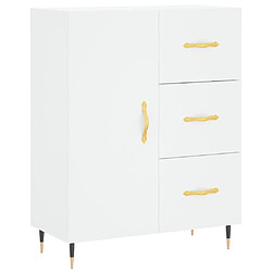 Maison Chic Buffet,Meuble de Rangement,commode pour salon,Cuisine blanc 69,5x34x90 cm bois d'ingénierie -MN63366