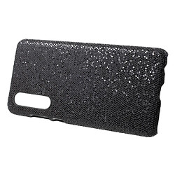 Etui en PU rude paillettes pailletées noires pour votre Huawei P30