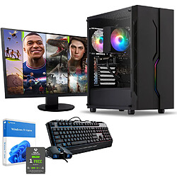 Sedatech Pack PC Gamer • Intel i5-10600KF • RTX4060Ti • 16Go RAM • 1To SSD M.2 • Windows 11 • Moniteur 24" Pack PC Gamer Advanced • Intel i5-10600KF 6x 4.1Ghz (max 4.8Ghz) • Geforce RTX4060Ti • 16Go RAM DDR4 3200Mhz • 1To SSD M.2 • Wifi • Windows 11 • Moniteur 24" + Clavier/Souris Gamer