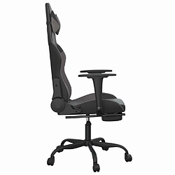 Acheter Maison Chic Chaise de jeu, Chaise gaming avec repose-pied, Fauteuil gamer,Chaise de Bureau Noir et gris Similicuir -GKD63855