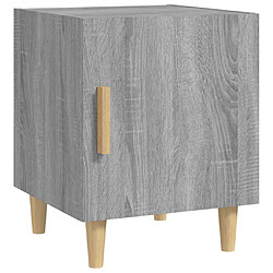 vidaXL Table de chevet Sonoma gris Bois d'ingénierie